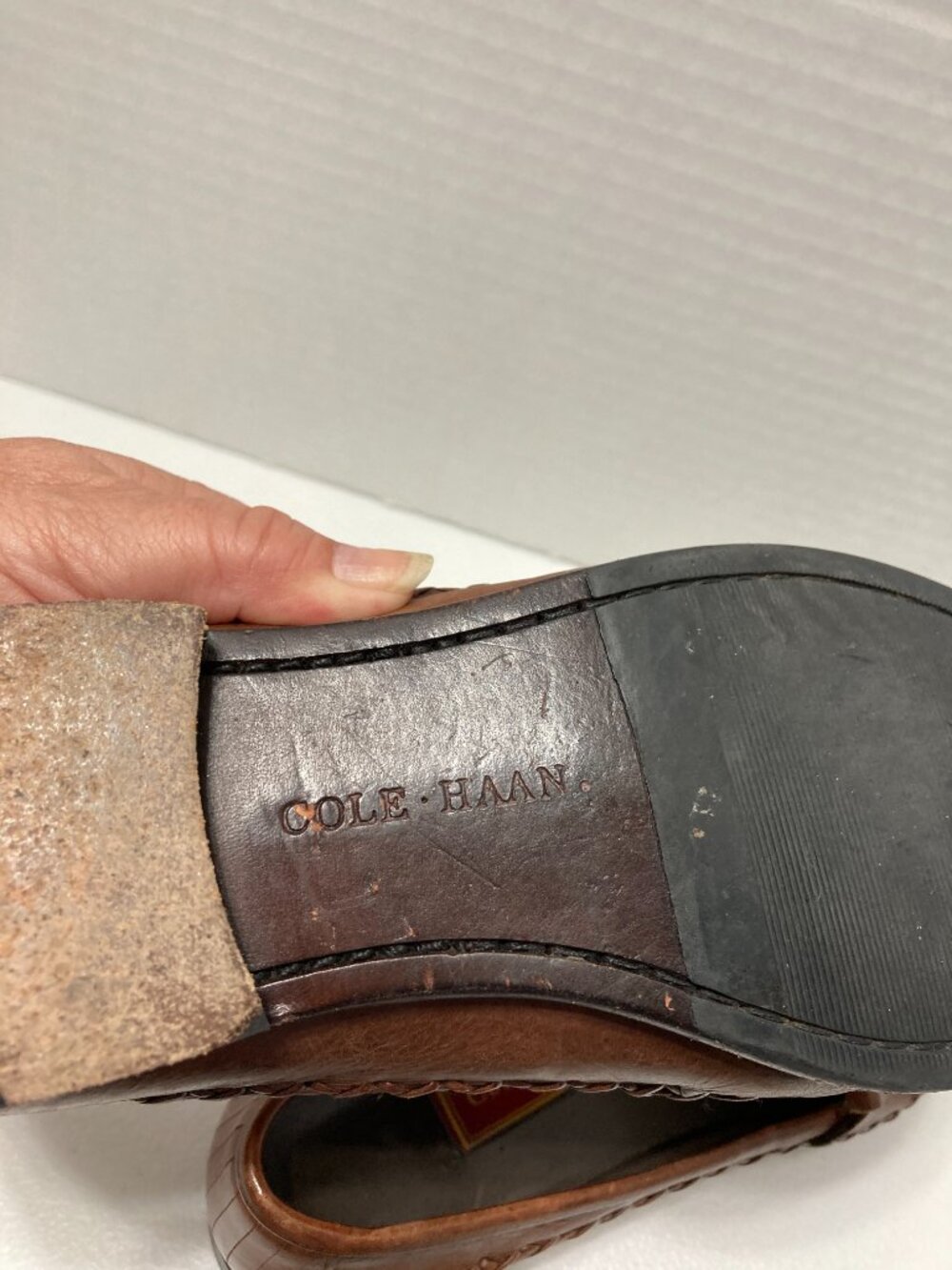 Vintage Cole Haan Country Women’s Kiltie Tassel Loafers Leather Brown Moccasins - Picture 10 of 12